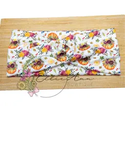 DBP Floral Pumpkins Twist Headband