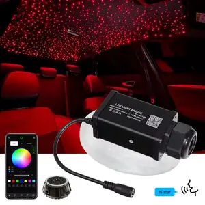 12W Sound Activated Starlight Headliner Kit 400 Pc for Vehicle Interior Enhancement with Easy Installation and Dynamic Lighting Experience