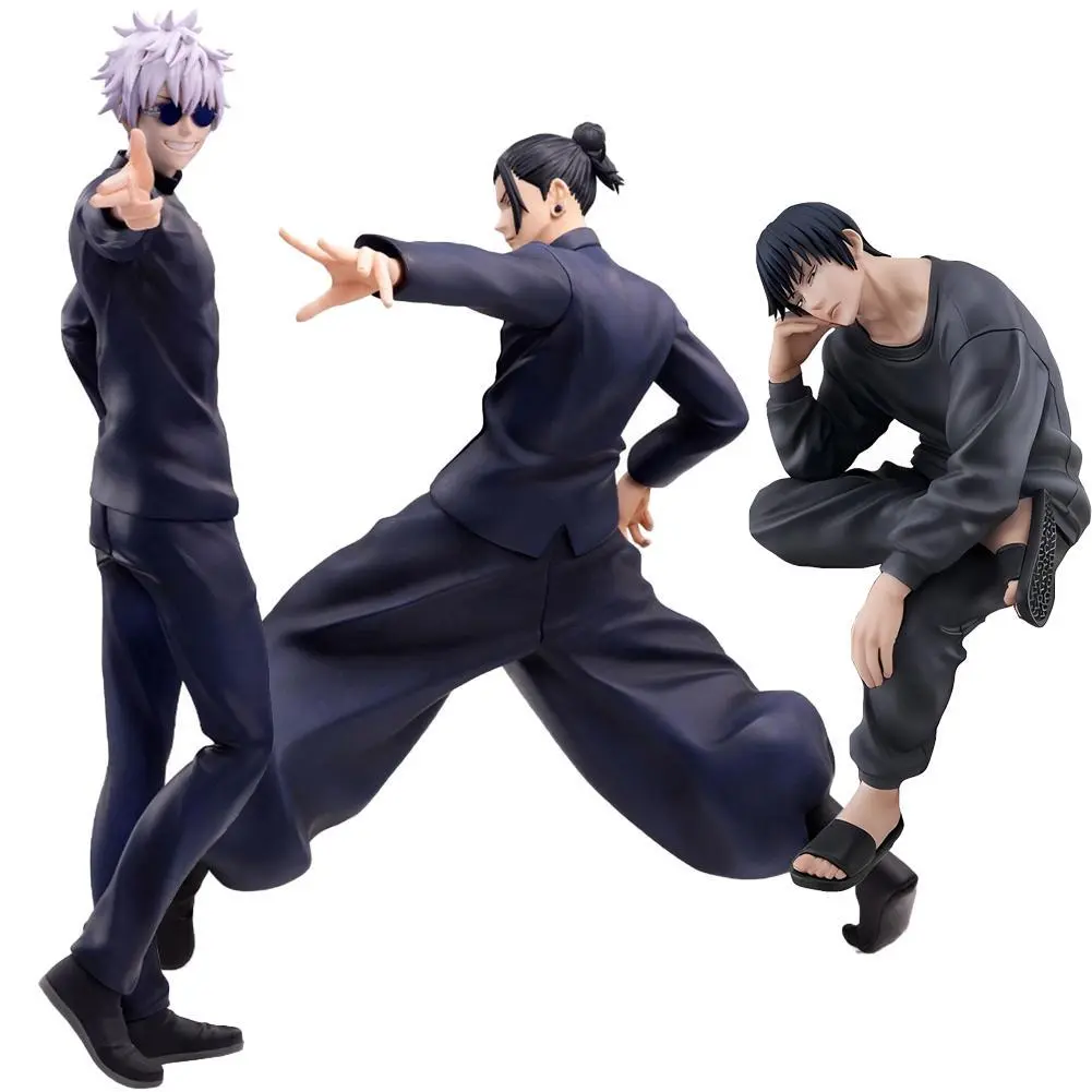 JJK Anime Figure Geto Suguru Fushiguro Toji Gojo Satou doll Combat pose style action figure Model Desktop Ornament Birthday Gift