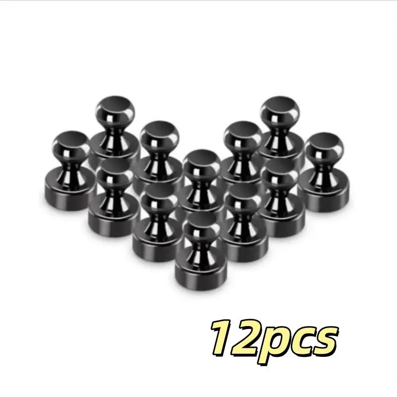 Vintage Acrylic Magnet Set, Includes 12 Strong Ball Magnets, Ideal for Kitchen, Office, Classroom, Versatile Use, Durable Design