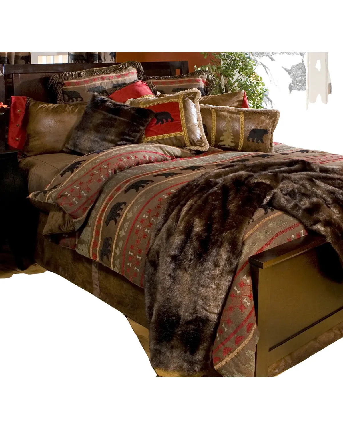 Carstens Home Unisex Bear Country King Bedding Set 5 Piece - Jb4002