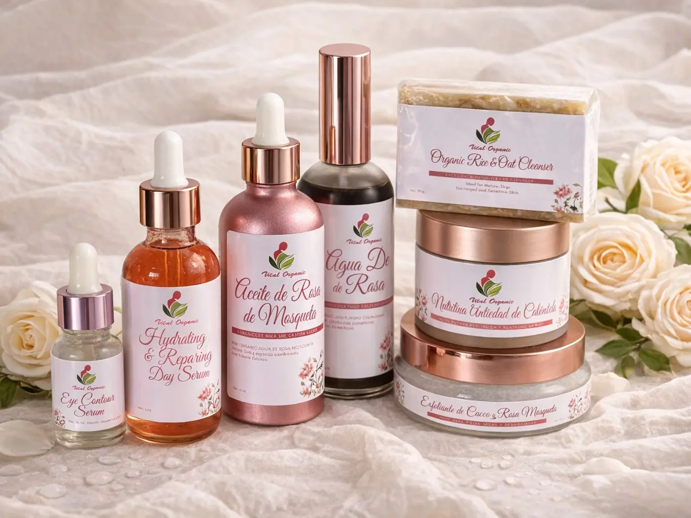 Premium Organic Facial Kit with Moisturizer, Complete Skincare Routine Designed to Nourish Skin and Support a Natural Glow, Set