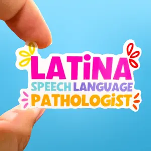 Latina Speech Language Pathologist Sticker