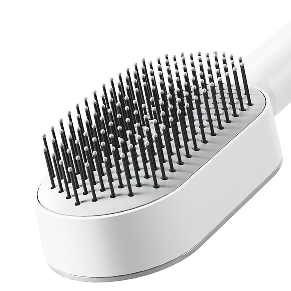 Self Cleaning Hair Brush For Women One-key Cleaning Hair Loss Airbag Massage Scalp Comb Anti-Static Hairbrush