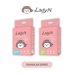 Lady N Granular Tofu Cat Litter Mini-Pellet Compatible with Automatic Self-Cleaning Litter Box, Strong Clumping Ultra Absorbent Natural Litter, Enviro-probiotic for Odor Control