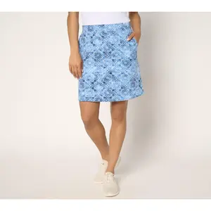 Denim & Co. Active Petite French Terry Skort