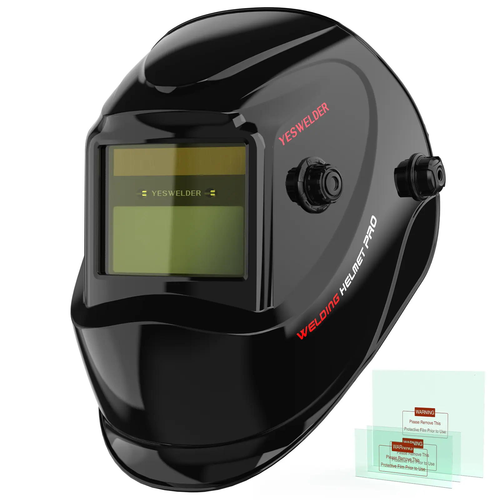 YESWELDER LYG-L600A True Color Auto Darkened Welding Helmet | Anti-Blue Light Welding Mask with 2 Sensors | Wide Shade 4/9-13 Welding Hood for TIG MIG ARC Grinding fathersdaygift