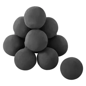 4 Inch Ceramic Fire Balls Set, 12 Round Fire Stones, Reusable Lava Rocks For Outdoor Fire Pits, Gas Fireplaces, And Heat Resistant Patio Decor; Non-Toxic, Durable Lava Stone For Ambience, Warmth, And Year-Round Use