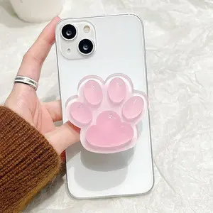 Creative Cat Paw Portable Phone Stand, Extendable Slide-Out Design, Foldable Lazy Holder, Unique Accessory for Men's Phones, Travel Phone Holder