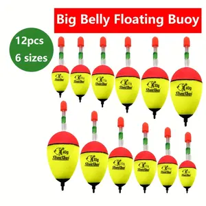 EVA Fishing Float, Large Buoyancy Big Bobber Fishing Floats, Soft Foam Awa Shaped Float with Insert for Light Stick, Saltwater Freshwater Suitable, Sea Fishing Accessories for Surf Rod, Fishing Equipment