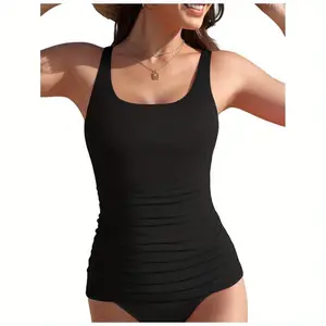 Women's Tankini Square Neck Swimsuit Top