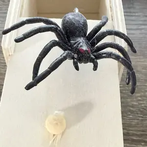 Spider Prank Box 3-Pack - Scare Gift Bundle | Wooden Surprise Box Gag Gift