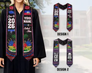 Personalized Haitians American Flag Graduation Sash 2026, Haiti Graduation Stole Custom, Haitians Graduation Sash 2026, Graduation Gifts Graduation Stole