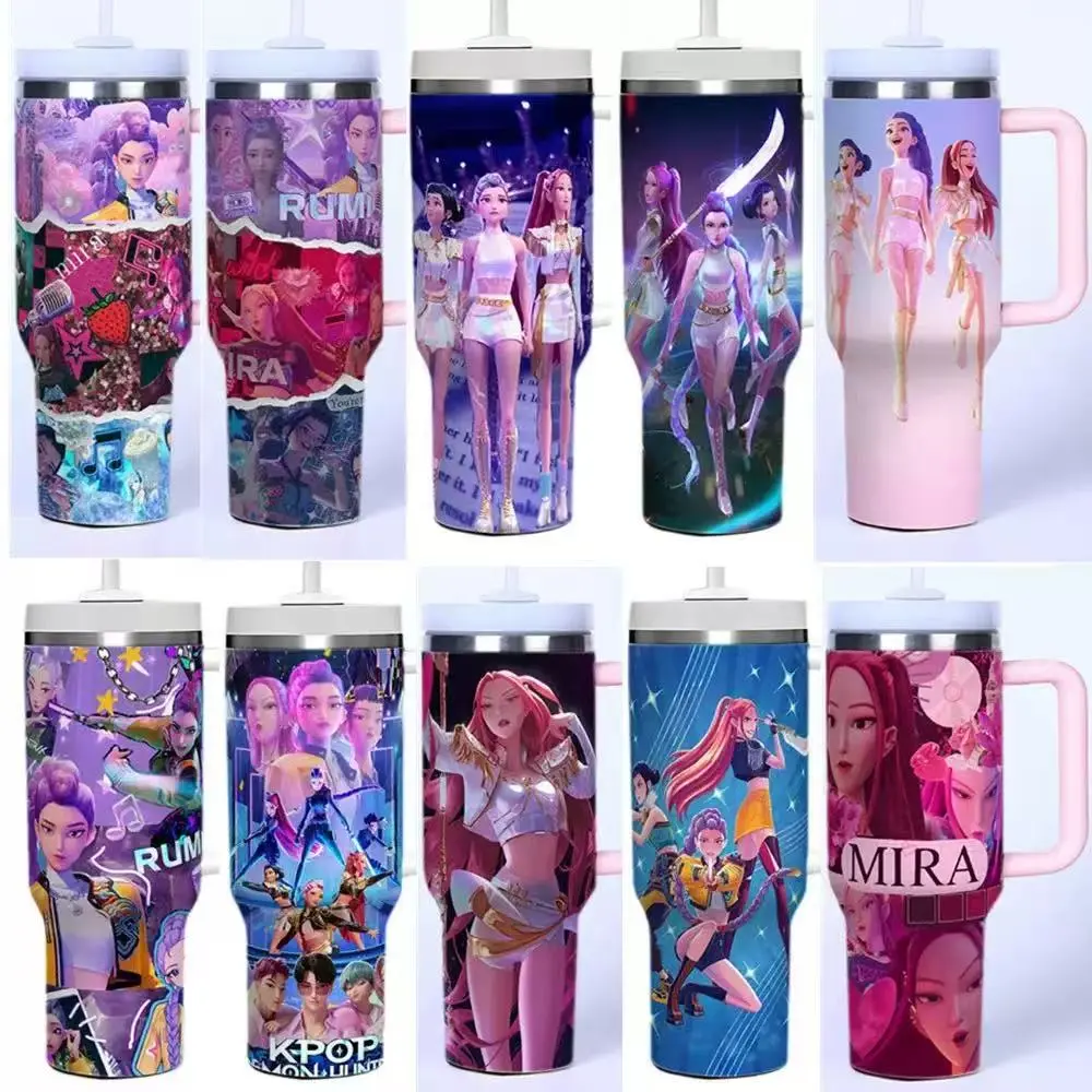 K-Pop Girl Group Huntrix 40oz Tumbler (Rumi, Mira, Zoey)
