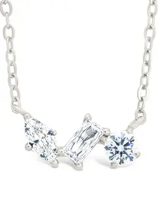 Sterling Silver Trio Cut Pendant