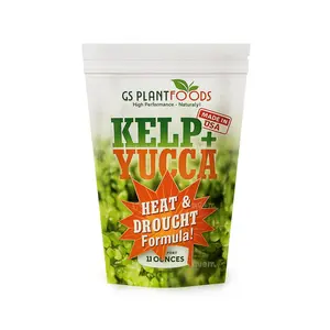 Kelp + Yucca – Organic Soil Moisture Retainer & Plant Growth Enhancer – Seaweed + Yucca Extract Blend for Stronger Roots, Better Water Absorption & Stress Resistance