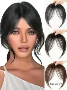 Fashionable Fringe Bangs Wigs for Women, Natural Fluffy Gorgeous Wigs with Curtain Bangs, Wispy Bangs, Synthetic Wigs for Party, Daily Use, Synthetic Hair, Synthetic Material Wigs