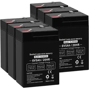 6V 5Ah Rechargeable Sealed Lead Acid  (6 Pack)
