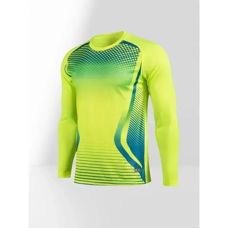 2-Piece Soccer Goalkeeper Shirt with Foam Elbow Pads, Colorful Geometric Breathable Quick-Dry Long Sleeve T-Shirt + Training Running Sports Pants Set 2-Piece Soccer Goalkeeper Shirt with Foam Elbow Pads, Colorful Geometric Breathable Quick-Dry Long Sleeve T-Shirt + Training Running Sports Pants Set