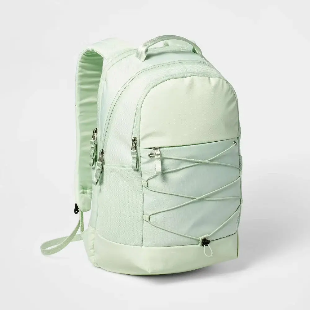 19" All in Motion Mint Green Athletic Backpack - Carry-All, Compact Multi-Compartment, Double Pocket, Flexible Multi-Purpose Functional Backpack, Athletic Backpacks, Carry-All Backpacks