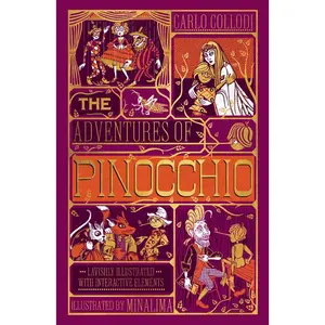 The Adventures of Pinocchio (MinaLima Edition): (Ilustrated with Interactive Elements) by Carlo Collodi [Hardback Book]