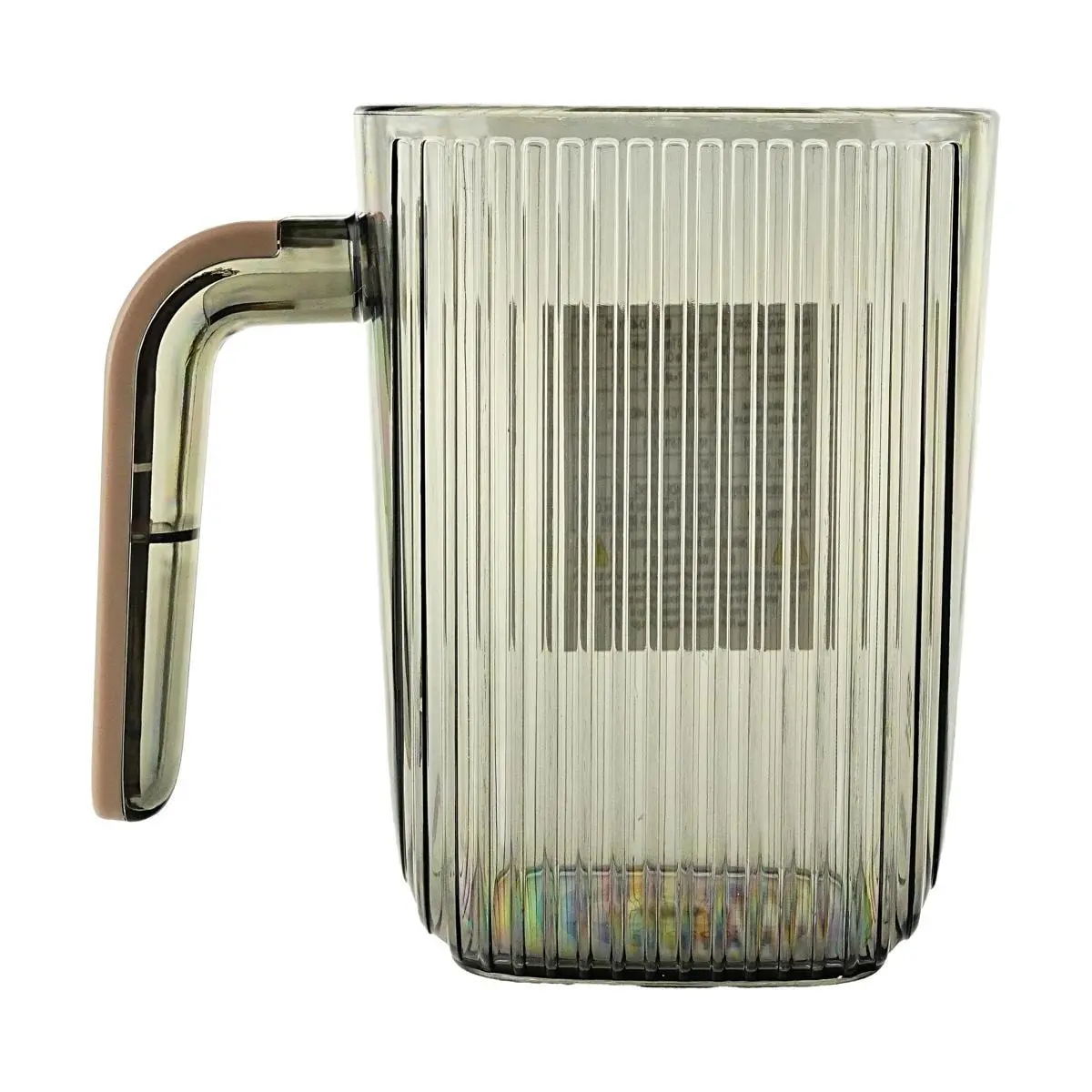 BDO Clear Square Mouthwash Cup with Handle - Versatile Toothbrush Holder & Rinsing Tumbler (7.5x10cm)
