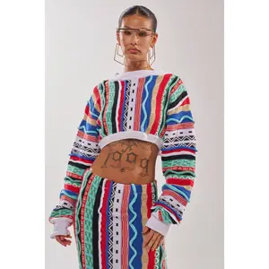 FEELING THE VIBES CROP SWEATER