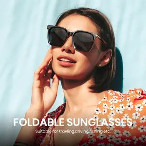 Folding Sunglasses for Everyday Adventures, Fashion Meets Convenience, Carry with Ease 1105