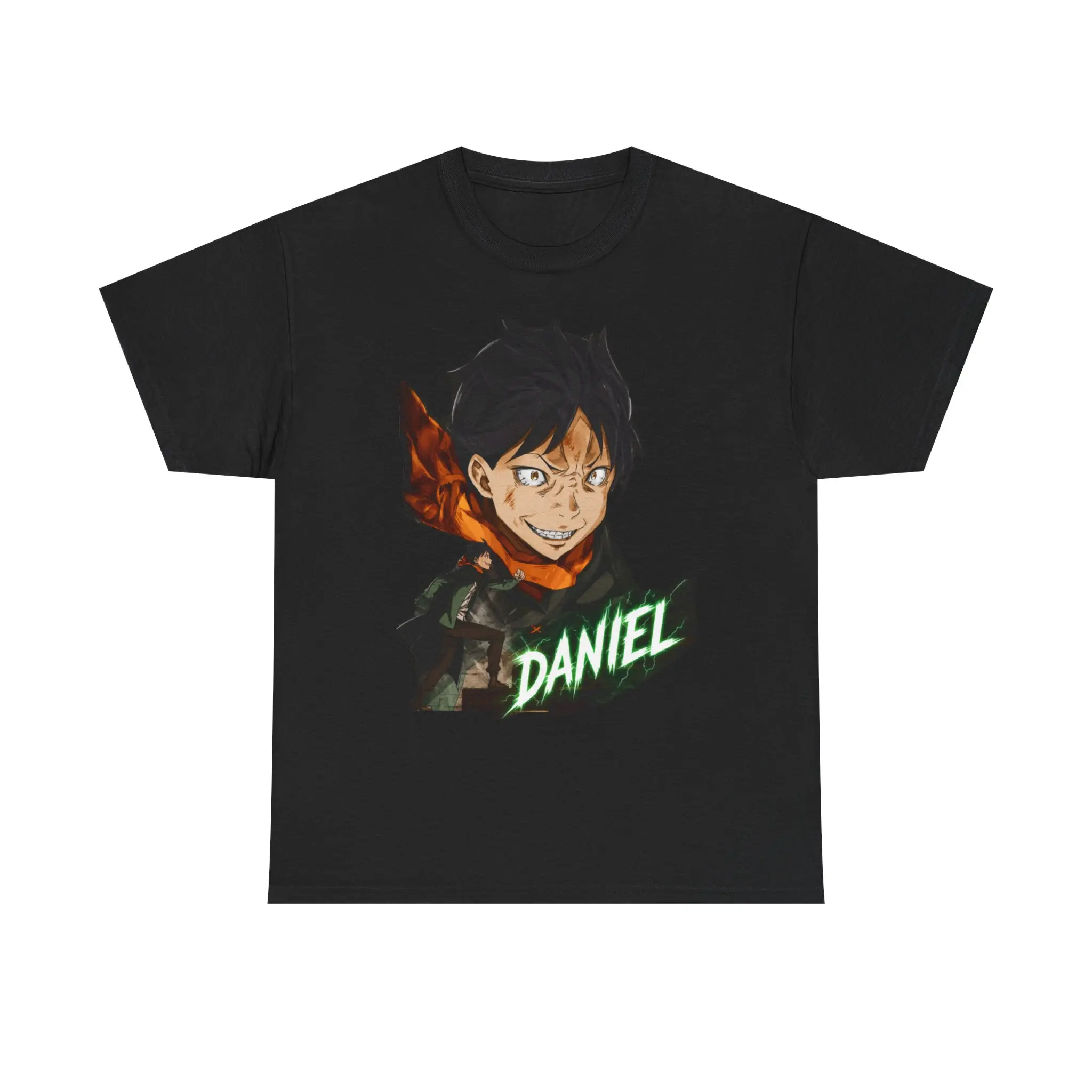Women's Classic Relaxed Fit Short-Sleeve T-Shirt - Daniel Netsuke Portrait Print, Personalized Name, Neon Text, Dark Graphic, Streetwear Outfits, Breathable Fabric