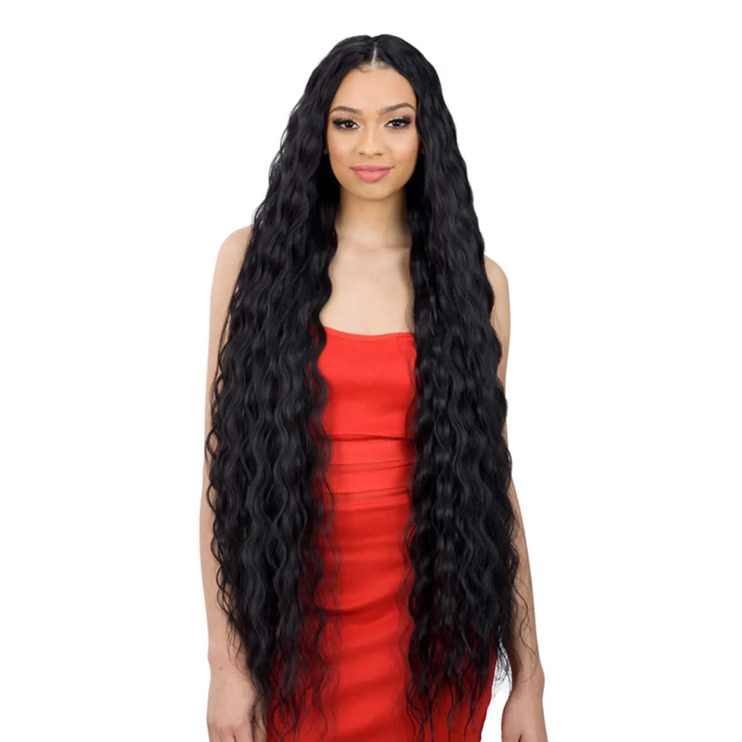 Milky Way Organique Breezy Wave Weave, Wavy Synthetic Hair Extensions for Voluminous Styles, Soft Human-Like Texture (18-36"), Synthetic Extensions & Pieces, Bouncy Synthetic Extensions & Pieces