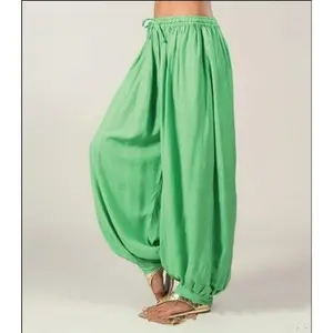 Womens Linen Wide Leg Pants Casual Loose Beach Palazzo Harem Pants with Womenswear Bottom