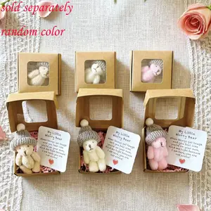 My Little Worry Bear Gift Set, Perfect for Weddings, Christmas, Thanksgiving, New Year, Includes Card, Best Friend Keepsake, Party Favor