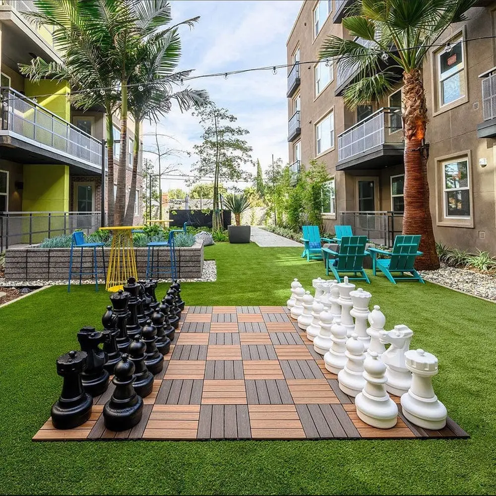 Giant Chess Set, 25-Inch Plastic Outdoor Game - MegaChess Best Seller