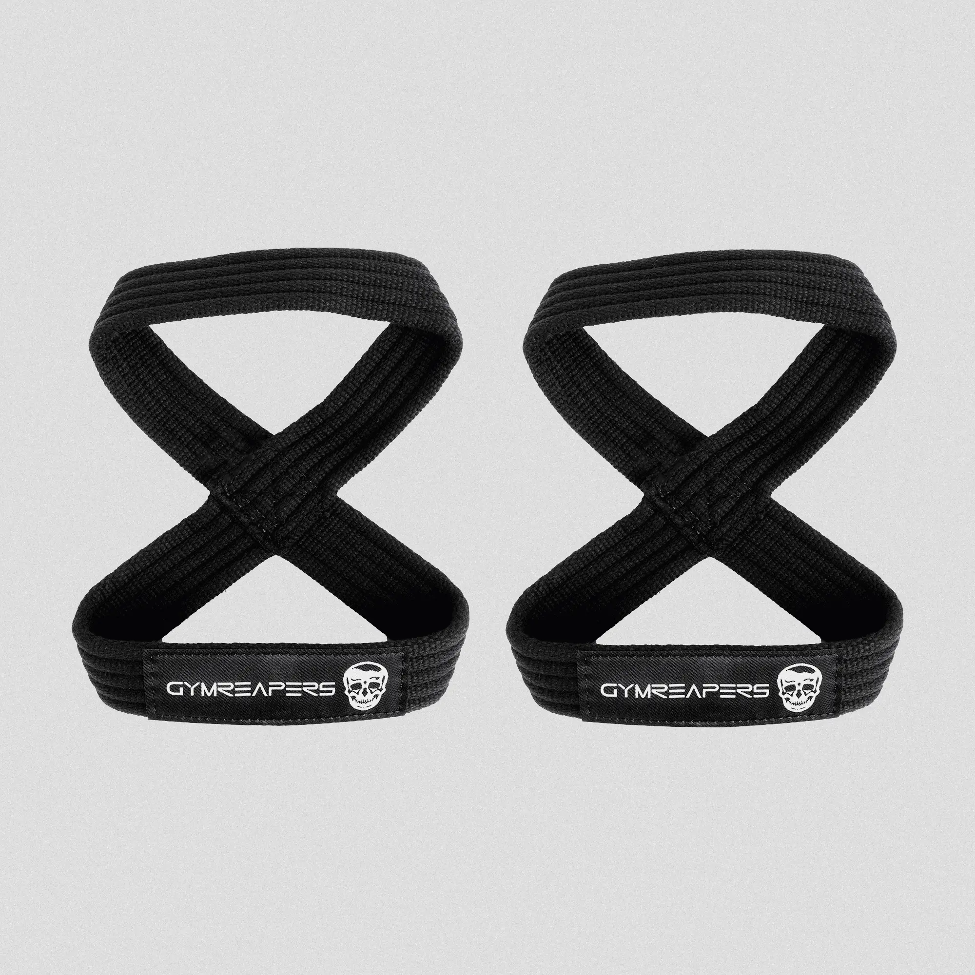 Figure 8 Lifting Straps, Thick Durable Cotton Gym Accessories for Strongman and Powerlifting, Supports Grip Strength for Heavy Deadlifts and Bodybuilding