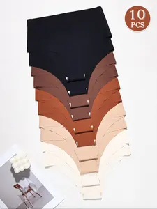 Women's Seamless High-Waist Underwear, Breathable Nylon Blend, 24h Comfort, Invisible Fit, Available in 5 Colors, Pack of 10, Breathable Seamless Knicker, High Waisted Seamless, Seamless Garments