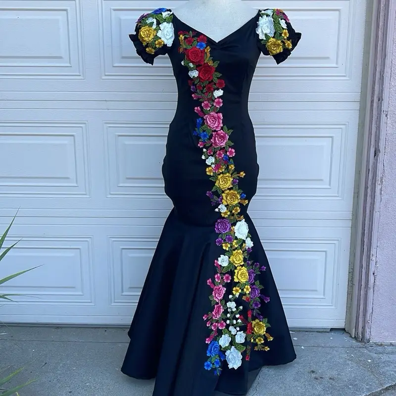 formal traditional mexican dress for woman Formal Mexican Dress
