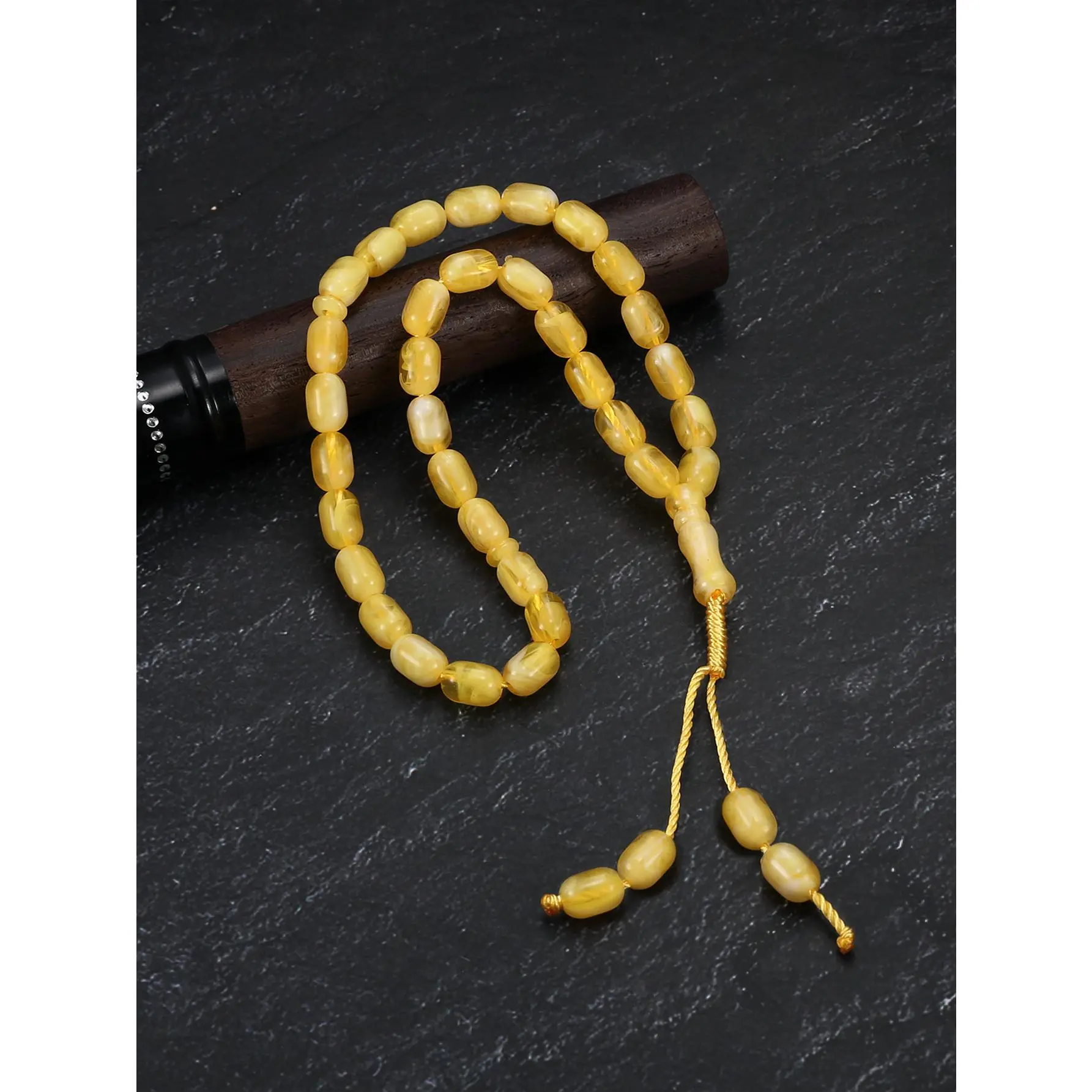 Unisex Elegant Geometric Vintage Prayer Beads Bracelet - 1 Pc Hand-Woven Rope Bracelet with Acrylic Chain, Beaded Fashion Accessories for Prayer, Daily Use, Beaded Look