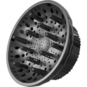 Hair Diffuser for Blow Dryer - Fits All 1.4-2.4 inch Dryers, Professional Ionic Diffuser Attachment for Curly/Wavy Hair, Reduces Frizz & Enhance Curls, Lightweight, Travel-Friendly (Black)