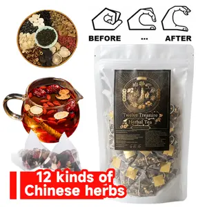 [Upgraded Formula]Twelve Treasure Kidney Tea – Ginseng & Goji Berry Blend | Red Date, Maca, Polygonatum, Mulberry | kidney Men’s Health & Energy Support Tea | Natural Herbal Wellness Tea