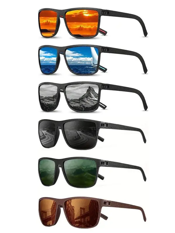 Paleshy Polarized Sunglasses for Men and Women, Trendy Casual Rectangle Frame with Tinted Lenses for Fishing and Outdoor Adventures, Sunglasses For Women, Men's Sunglasses