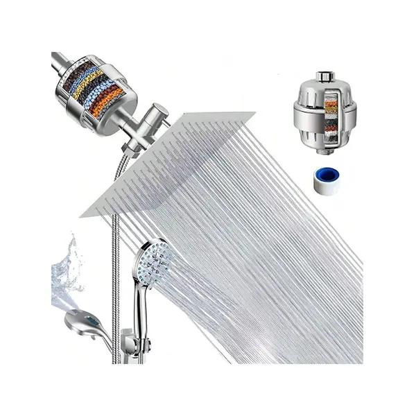 7 Modes 8-Inch, Filtered Showerhead & Handheld Shower, 1 Piece 7 Modes 8-Inch, Filtered Showerhead & Handheld Shower, 1 Piece