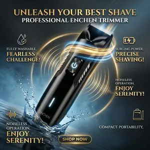 ENCHEN Unisex3-In-1 Multi-Function Hair Trimmer, Multifunctional Hair Trimmer, Private Area Beard Hair Trimmer, Rechargeable Cordless Pubic Hair Trimmer,Unisex Grooming Hair Removal Tool, Perfect Holiday Gift