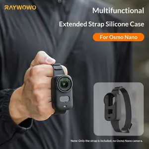 Raywowo Silicone Wrist Strap Mount For Osmo/GoPro Action Cameras, Adjustable Hand Strap For Backpack, Sports Camera Accessories