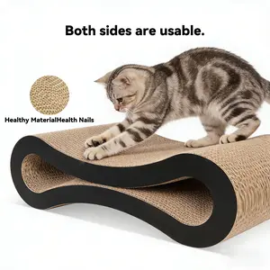 Ultimate Cat Scratching Post Bed, 2-In-1 Multi-Purpose, Durable Scratch Pad for Claws, Indoor Cat Sofa, Resting and Scratching