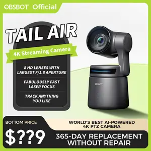 OBSBOT Tail Air - NDI Camera 4K, AI Tracking PTZ Camera