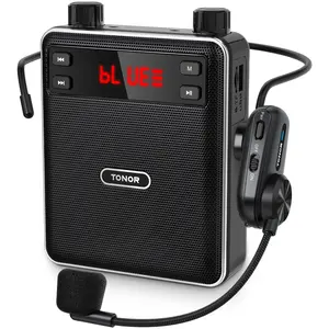 TONOR K12/K13 Voice Amplifier with Wireless Microphone, Bluetooth Headset Mic & Portable Speaker forClassroom, Training, Yoga, Meetings, Speech