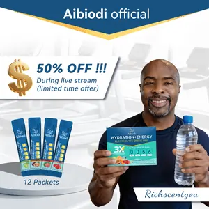 【Exclusive Richscentyou】Aibiodi Electrolyte Powder | Zero SugarHydration + Energy Drink Mix |6 Electrolytes & 5 Vitamins IKeto Friendly I1 Packets for 16oz Water