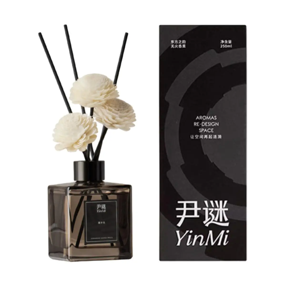 Yinmi Oriental Elegance Reed Diffuser - Long Lasting Home Fragrance with British Pear & Freesia Scent, Home Decor Accent