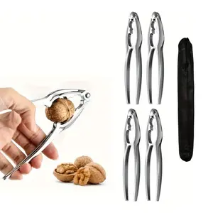4pcs Seafood Tool Set, Crab Leg Crackers and Tools Shellfish Crab Claw Cracker Seafood Lobster Crackers and Tools Durable Metal Kitchen Essentials for Cracking Nuts and Seafood