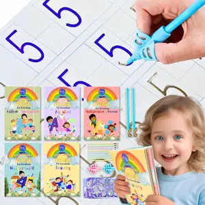 Large Magic Handwriting Practice Workbooks,  Grooved Handwriting Practice for  3-8,  Writing Practice, Math Calligraphy, Letter Tracing, for  , The Fun Kit